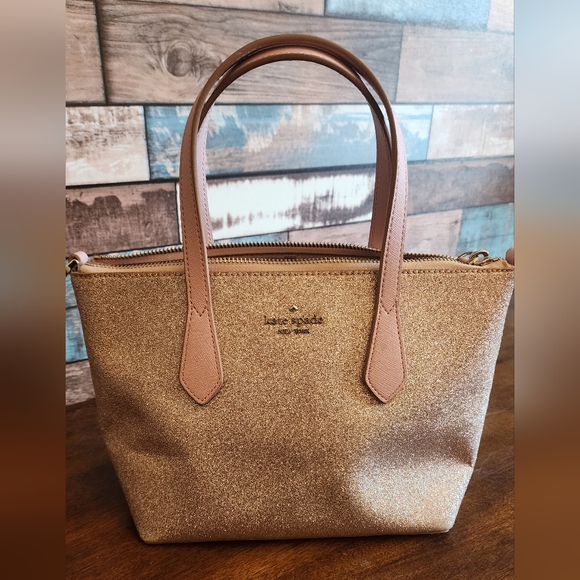 Kate Spade Rose Gold Glitter Purse